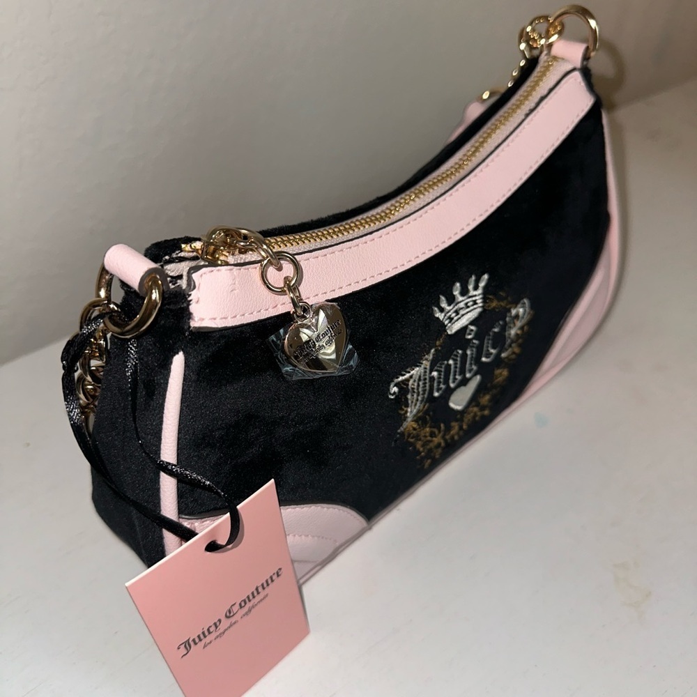 Juicy Couture Liquorice Heritage Shoulder Bag - Picture 2 of 3